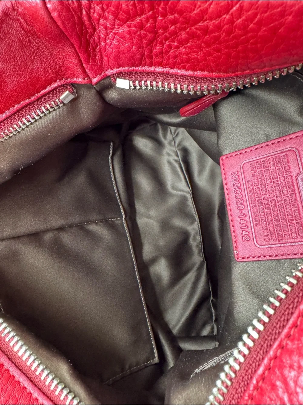 Coach Brooke Pebbled Leather Hobo Bag